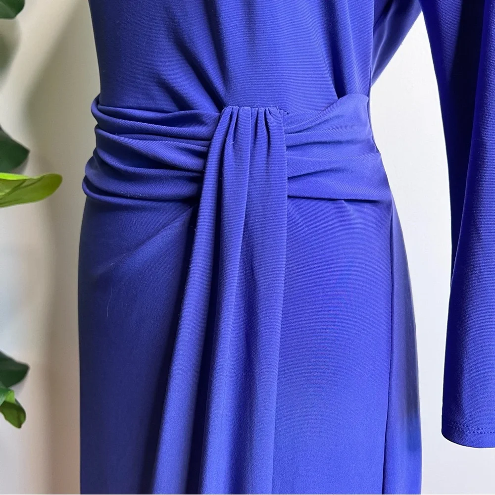 Lauren Ralph Lauren Purple 3/4 Sleeve Dress - Picture 4 of 10